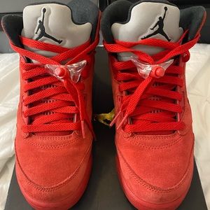 jordan 5 red suede
